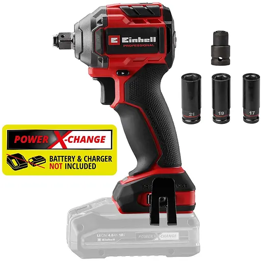 Гайковерт Einhell Professional TP-CW 18/260-C Li BL - Solo 18В ударний акумуляторний без АКБ та ЗП (4510090) - фото 3