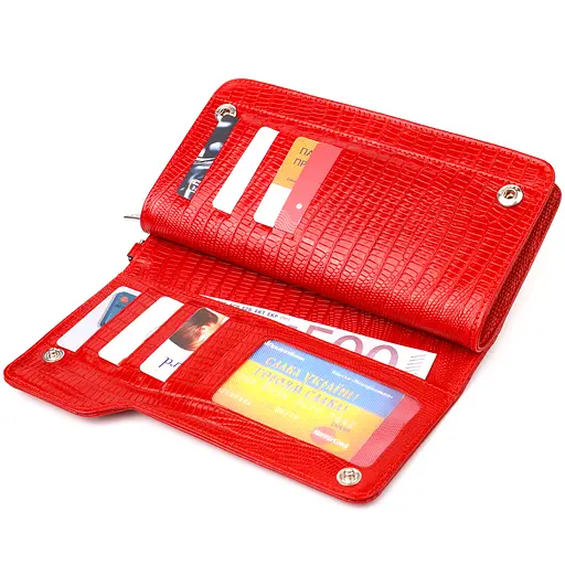 Женский кожаный кошелек Canpellini 20х10.5х3 см acs0025086 - фото 3