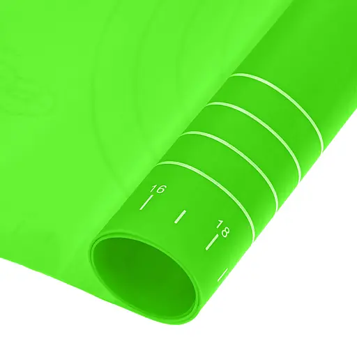 Килимок силіконовий для розкочування тіста, випічки та заморожування напівфабрикатів 25х35 см, A-Plus Салатовий 83589 - фото 7