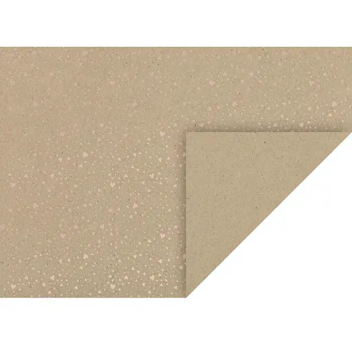 Крафт-картон для дизайну "Серця" А4(21х29,7см) Рожеве золото 220г/м2 Heyda