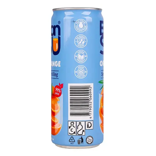 Напиток BonSU из сока апельсина 99% газированный 330 мл - фото 3