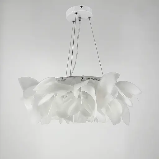 Підвісний світильник біла квітка з органічного пластику | Арт. MJ181-530 | Line F - фото 10