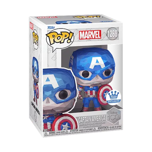 Фігурка Funko Pop Exclusive Фанко Поп Marvel Captain America Марвел Капітан Америка 10 см E M CA 1268 - фото 3