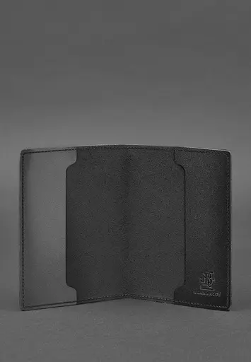 Кожаная обложка для военного билета 7.0 Черная - фото 3