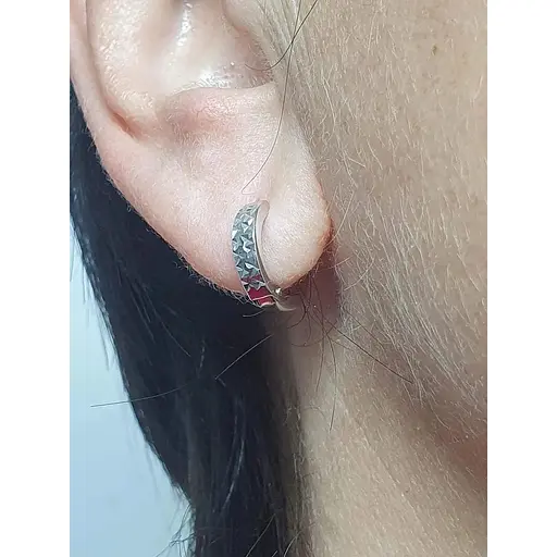 Золоті сережки Tango з алмазною гранню. 470334В - фото 2