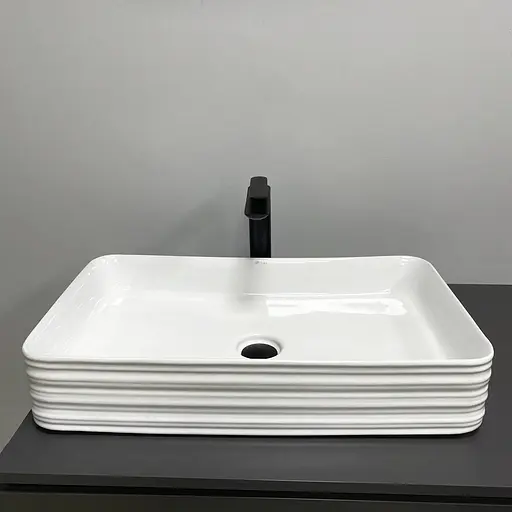 Умивальник VBI Volturino білий накладний VBI-012619, Білий - фото 4