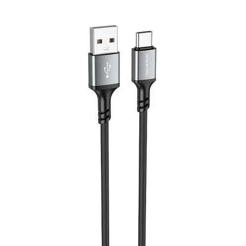 Кабель Borofone BX83 Famous silicone charging for Type-C 3A/1 м чорний - фото 1