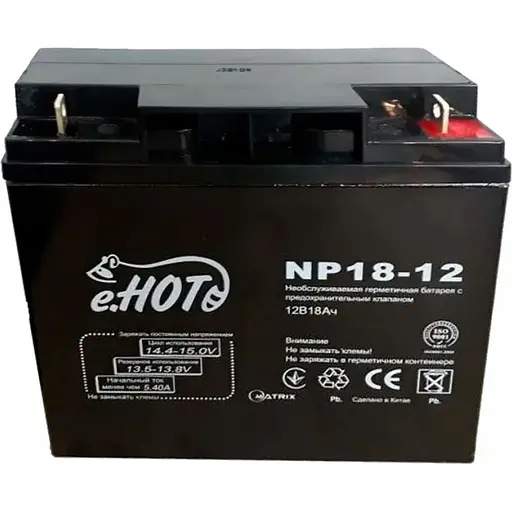 Аккумулятор Enot AGM 12V (12V/18Ah/216Wh) (NP18.0-12) [154030] - фото 1