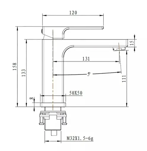 Змішувач для умивальника Gappo G1017-9 - фото 5
