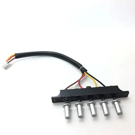 Блок кнопок переключения скоростей для кухонной вытяжки с проводом и фишкой (универсальный)