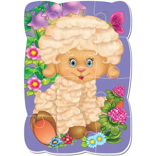 Магнітні пазли Vladi toys Малюк зможе Вівця А5 12 елементів VT3301-02 