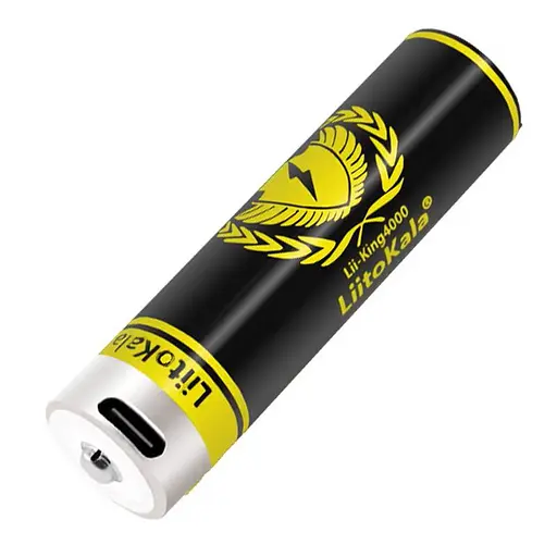 Аккумулятор 18650 LiitoKala 4000mAh 3.7V Li-ion KING4000 Type-C - фото 2
