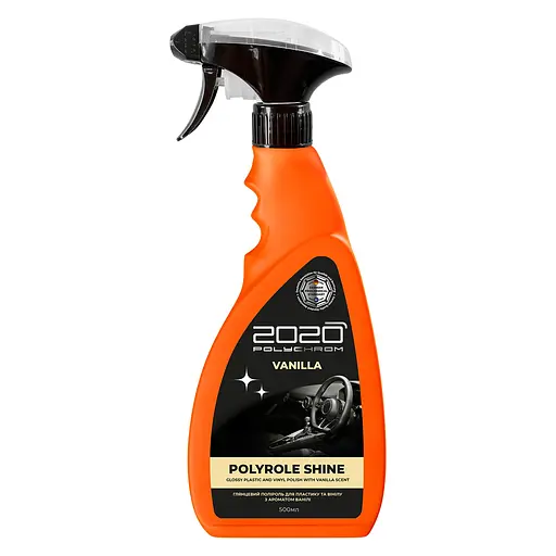 Глянцевый полироль для пластика и винила Polychrom 2020 Polyrole Shine с ароматом ванили 500 мл