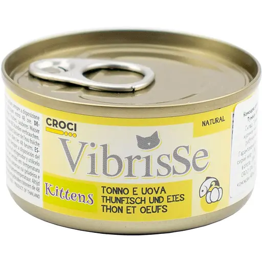 Вологий корм для кошенят Vibrisse тунець/яйця 70 г