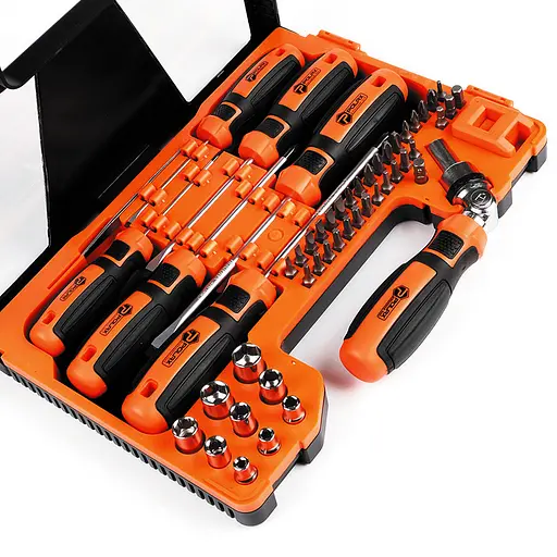 Набір викруток, біт і насадок Polax 51 предмет (51-053) - фото 1