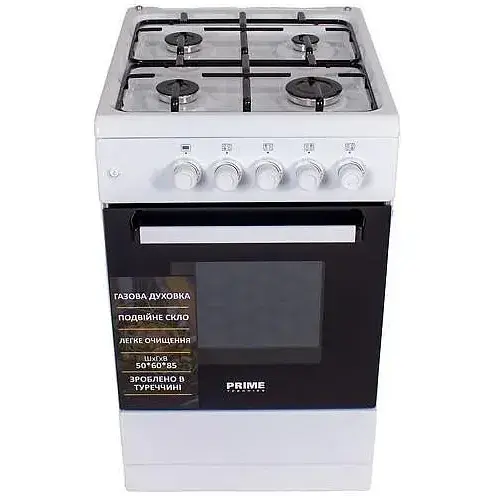 Газова плита Prime Technics PSG 54001 W - фото 1