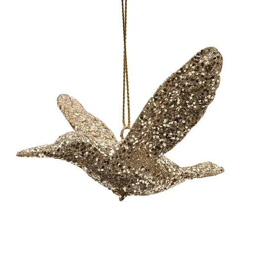 Елочное украшение "Колибри в блестках" 10 см, YQ1463115