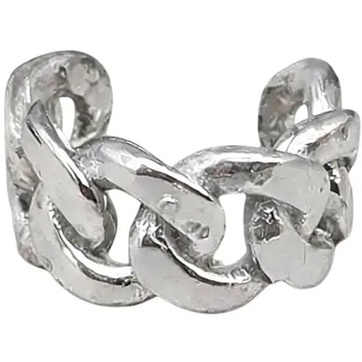 Серебряная серьга-кафф на хеликс. 9132477Р - фото 1