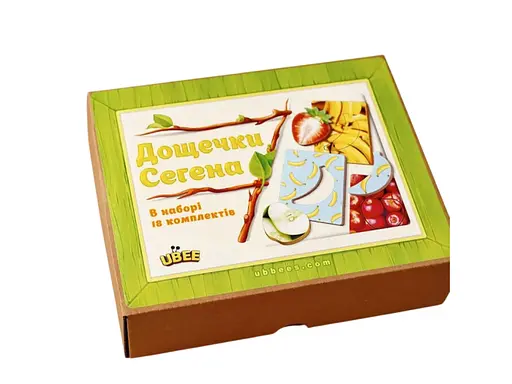 Пазл сортер Доски Сегена фрукты, UBEE - фото 1