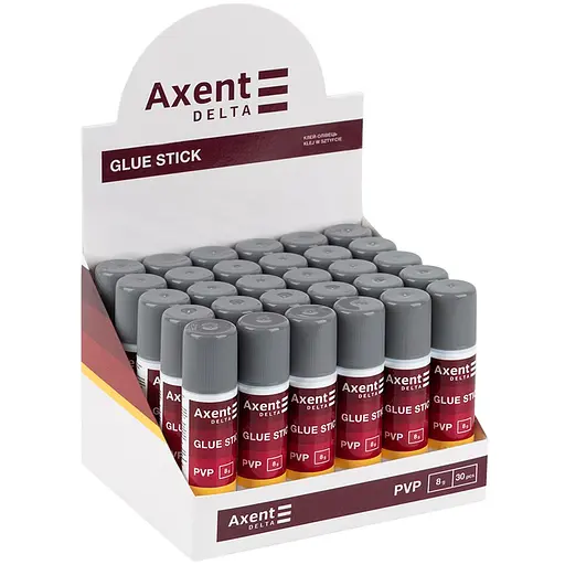 Набір клей-олівців Axent Delta PVP 8 г 30 шт. (D7136) - фото 2