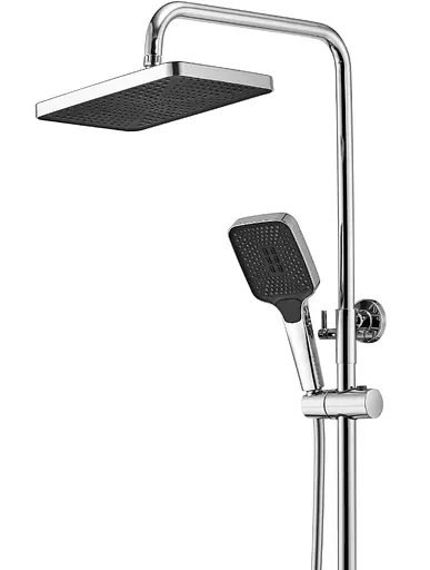 Душова система Rea Rob хром з термостатом та виливом REA-P6626, Хром - фото 7