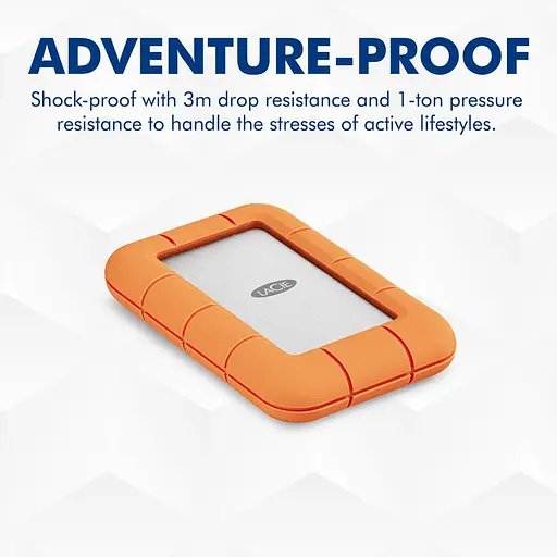Накопитель SSD LACIE SSD накопичувач Rugged SSD4 1 TB Orange (STND1000400) - фото 9