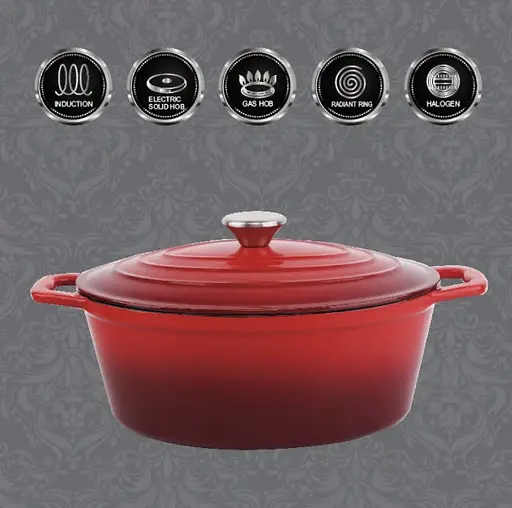 Гусятниця Zurrichberg ZB-2041 чавунна з кришкою - фото 3