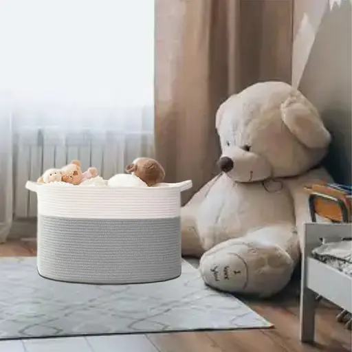 Корзина Органайзер Lovely Svi для зберігання білизни та іграшок 55×35 см сірий (10032024) - фото 2