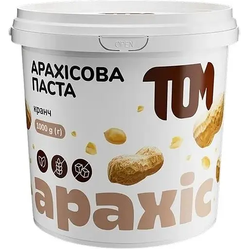 Замінник харчування TOM Арахісова паста Crunch, 1 кг