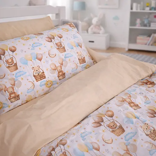 Комплект постільної білизни Бязь Mirson Sky Friends 220х240см (2200012564462) - фото 1