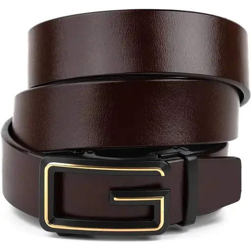 Ремінь шкіряний Vintage чоловічий 115х3,4 см acs0014908 - фото 1