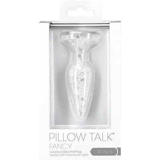 Скляна анальна пробка Pillow Talk Fancy Luxurious Glass Anal Plug ⌀3.1 см віброкуля в подарунок - фото 5