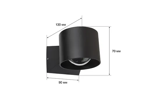 Настінний світильник MJ-Light ORO 3000K BK 17007 - фото 4