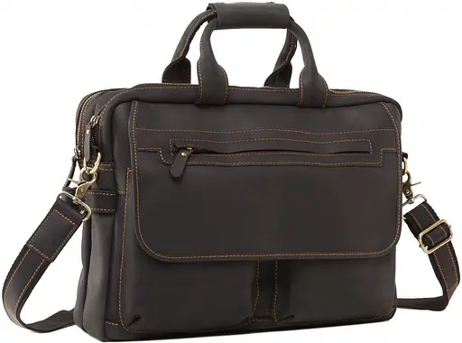 Чоловіча шкіряна сумка Vintage 38,5х29х10,5 см sum0015079 - фото 1