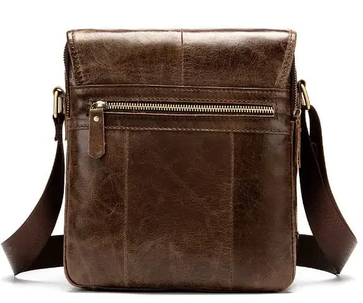 Чоловіча шкіряна сумка Vintage 22,5х27х7 см sum0015012 - фото 2