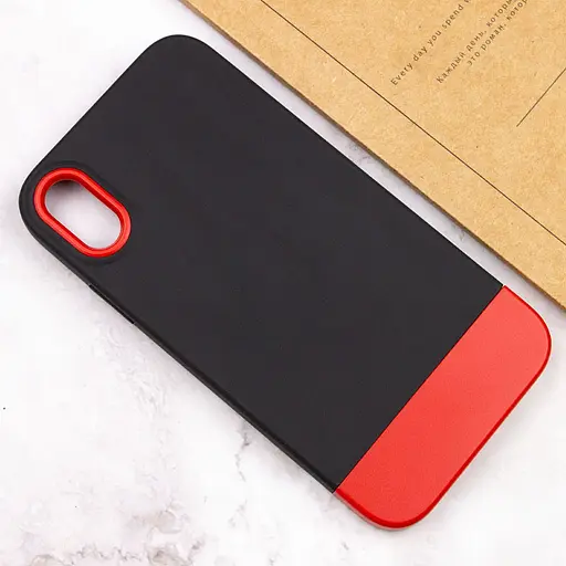 Чехол Epik TPU+PC Bichromatic для Apple iPhone X/XS 5.8 Black/Red - фото 4