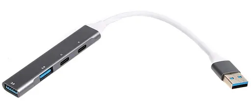 USB-хаб Maxxter USB 3.0 HU3A-4P-03 (HU3A-4P-03) - фото 1