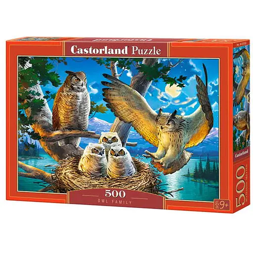 Пазл Castorland Сім'я сов 500 ел. (B-53322) - фото 1