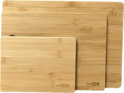 Набір кухонних дошок Eurogold бамбукових 3 шт 20 см, 28 см, 33 см - фото 2