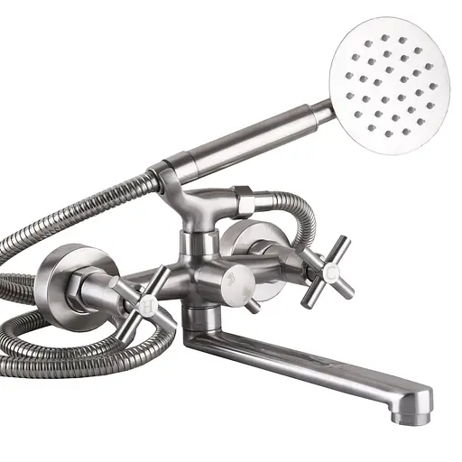 Змішувач для ванни Globus Lux Dukat SD4-102N 000024960 Нержавіюча сталь - фото 1