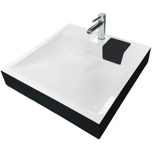 Раковина Adamant умивальник WASHER NEW штучний камінь прямокутна - фото 1