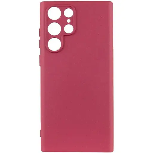 Чехол Lakshmi Silicone Cover Full Camera (A) для Samsung Galaxy S24 Ultra Бордовый / Marsala