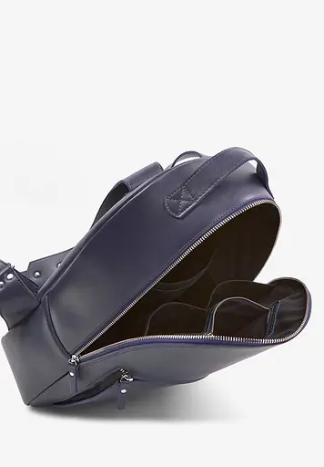 Кожаный рюкзак Groove L синий - фото 5