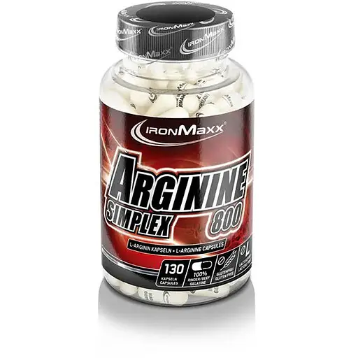 Амінокислота Ironmaxx Arginin Simplex 800, 130 капсул - фото 1