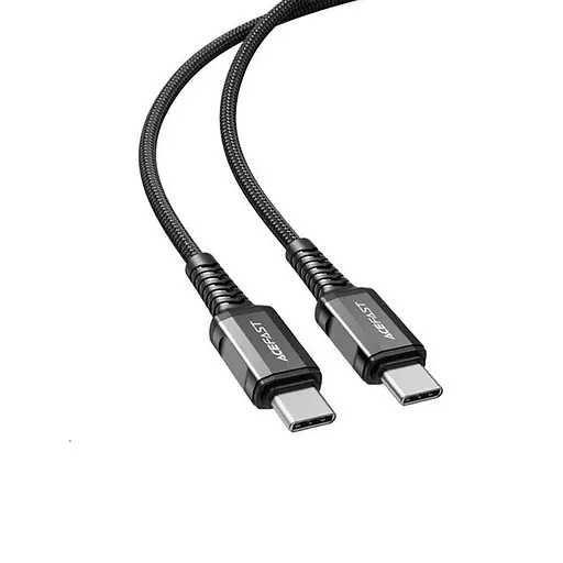 Кабель ACEFAST C1-09 USB-C to USB-C aluminum alloy audio/video transmission full-featured data cable Black - фото 3