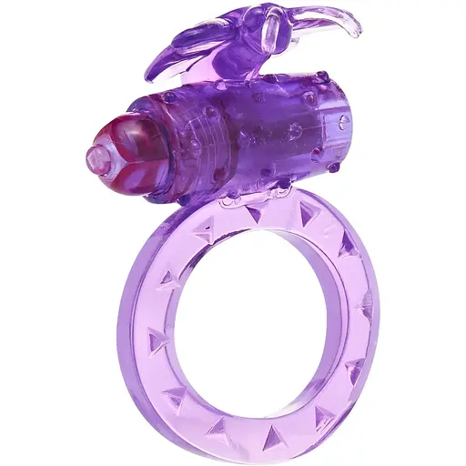 Виброкольцо Toy Joy Flutter Ring 7.5 см фиолетовый