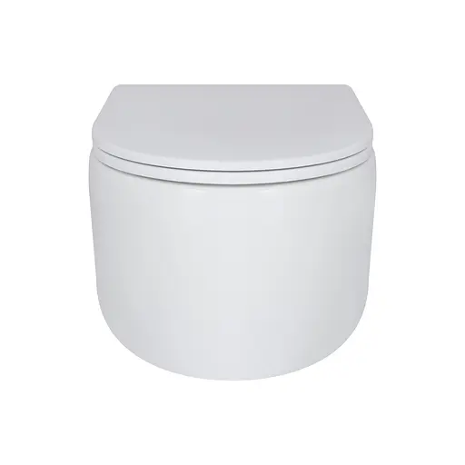 Унитаз подвесной Qtap Taurus безободковый с сиденьем Soft-close QT2433084EUQW, Белый - фото 5