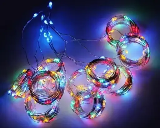 Гірлянда штора 300 LED діодів 8 режимів миготіння, 3 х 3 м, Різнокольорова (00303)