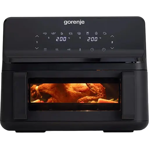 Мультипечь Gorenje 2700Вт 9л сенсорное управление 8 программ пластик черный