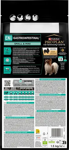 Сухой диетический корм для щенков и взрослых собак мелких пород Purina Pro Plan для уменьшения расстройств кишечной абсорбции, устранения расстройств пищеварения и при экзокринной недостаточности поджелудочной железы 1,5 кг - фото 4